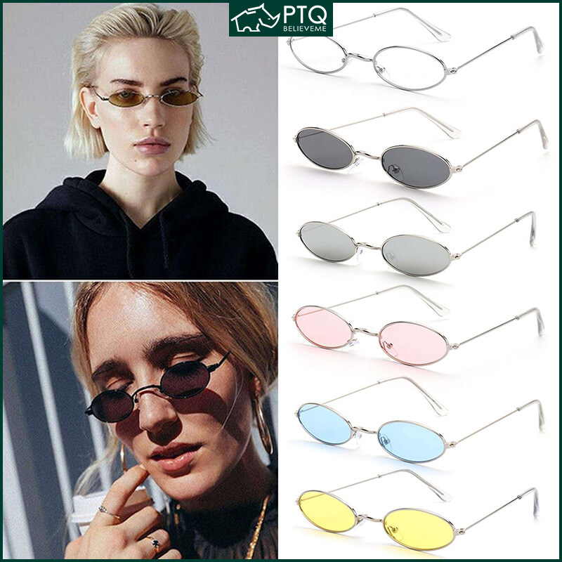 Small Oval Sunglasses Men Women Retro Eyewear Vintage Shades Fashion Design Sun Glasses for Women Men Anti-blue Light Eyeglasses