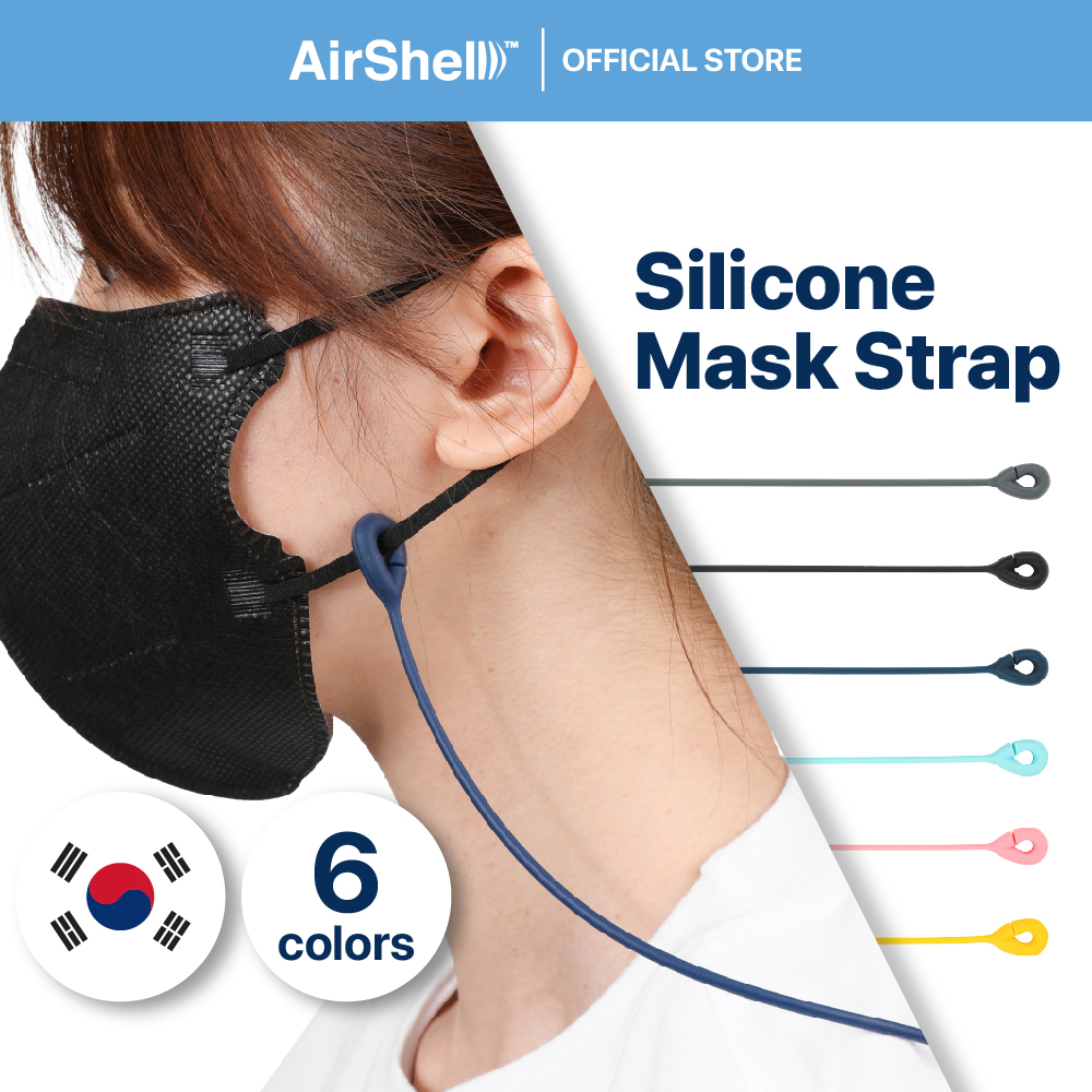 AirShell Silicon Face Mask Strap Lanyard Chain String Hook for Adult and Kids