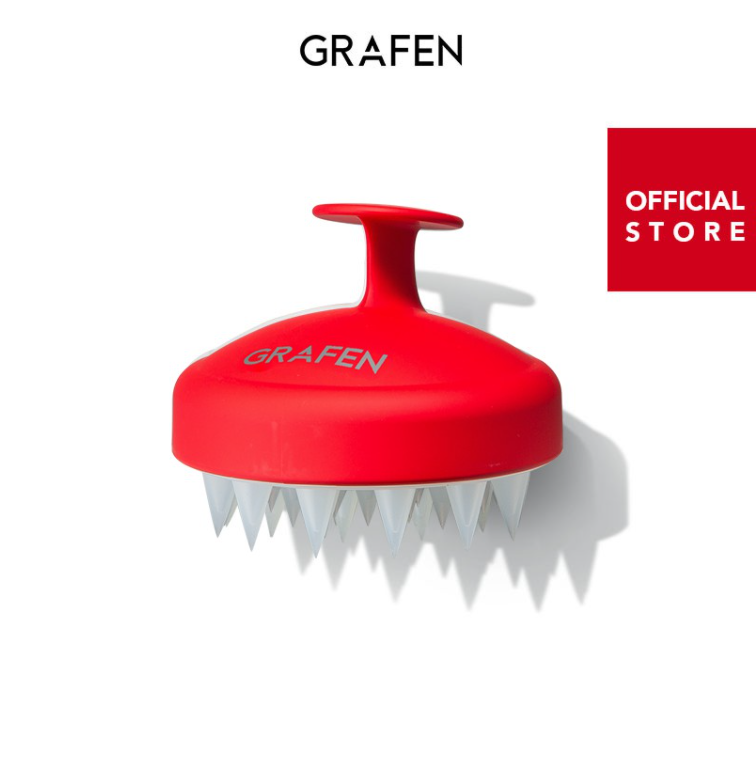 [GRAFEN] Edge Finger Shampoo Brush - Red