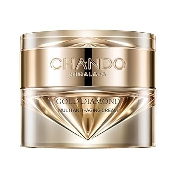 Gold Diamond Multi Anti-aging Cream (55g/1.94oz) - Super Multi-Corrective, Sculpting, Firming, Tightening, Anti-Wrinkle, Moisturizing Night Cream with Tri-peptide, Hyaluronic Acid